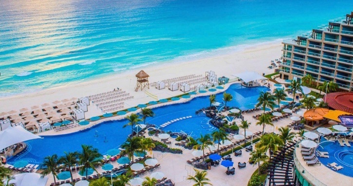 Playa Ballenas view from Hard Rock Hotel Cancun