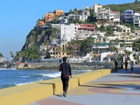 The popular Malecon in Mazatlan