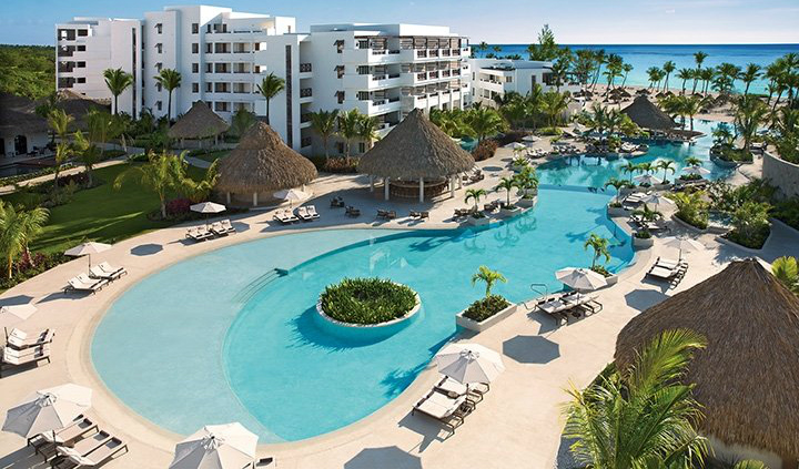 Punta Cana Beach Hotels Secrets Cap main pool