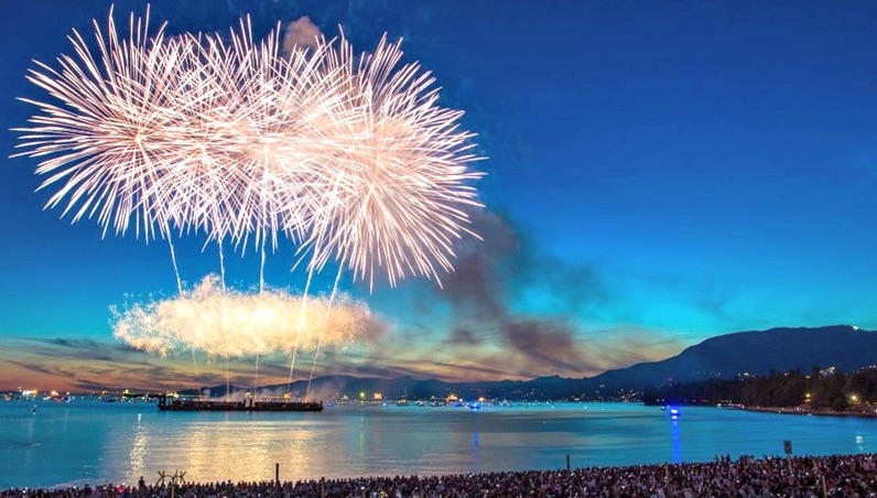 Vancouver Beaches English Bay Fireworks