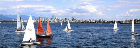 Vancouver Beaches Jericho Beach sailboats