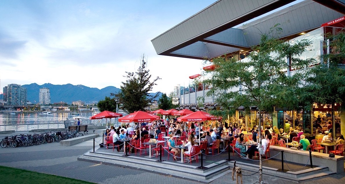 Vancouver Waterfront Restaurants Tap & Barrel Olympic Village