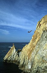 Cliff divers in Acapulco.