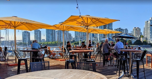 Vancouver Waterfront Restaurants Mahony's Tavern False Creek