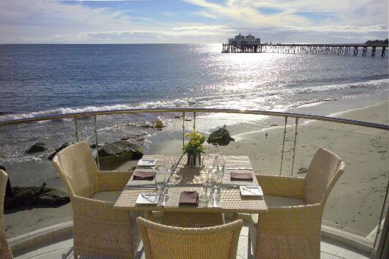 Deck at Malibu Beach Inn